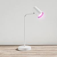 Riga - Smart LED Tafellamp - 5,5 Watt 345 Lumen - RGBWW - Kantelbaar en Draaibaar - GU10 - Wifi + Bluetooth - Google Home, Amazon Alexa en Siri - IP20 voor binnen - Wit