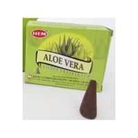 4x Pakjes wierook met 10 kegeltjes Aloe Vera - thumbnail