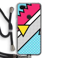 Pop Art #3: Pixel 3a Transparant Hoesje met koord