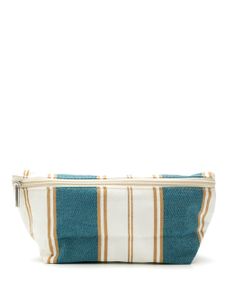 Amir Slama trousse de toilette à rayures - Tons neutres