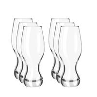 6x Speciaal bierglazen/pint glazen transparant 480 ml Specials - Bierglazen - thumbnail