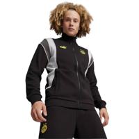 PUMA Borussia Dortmund FtblArchive Trainingsjack 2023-2024 Zwart Grijs Geel - thumbnail