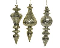 Ijspegel plc d5.90h20.40 cm goud a3 kerst Decoris - Decoris