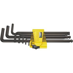 Wera 950 PKL/9 SZ N Inbus Haakse schroevendraaierset 5/64 inch, 3/32 inch, 1/8 inch, 5/32 inch, 3/16 inch, 7/32 inch, 1/4 inch, 5/16 inch, 3/8 inch 9-delig