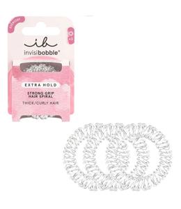 Invisibobble extra hold crystal clear 3 stuks