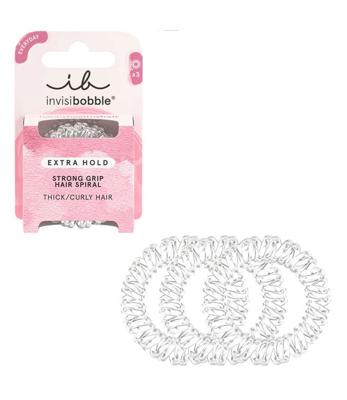 Invisibobble extra hold crystal clear 3 stuks