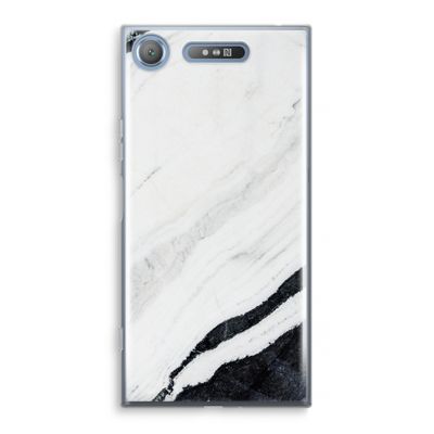 Elegante marmer: Sony Xperia XZ1 Transparant Hoesje