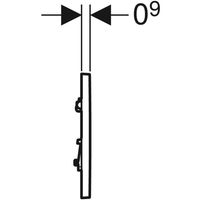 Geberit 116.017.KM.1 vervangingsonderdeel voor toiletspoeling Doortrekplaat - thumbnail