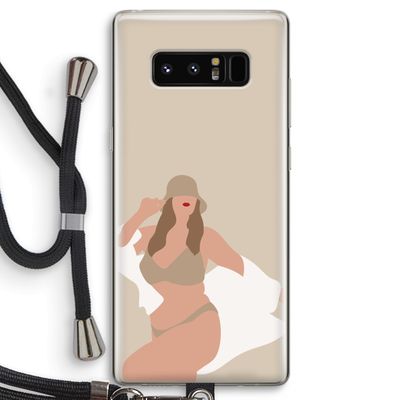One of a kind: Samsung Galaxy Note 8 Transparant Hoesje met koord