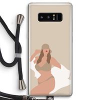 One of a kind: Samsung Galaxy Note 8 Transparant Hoesje met koord