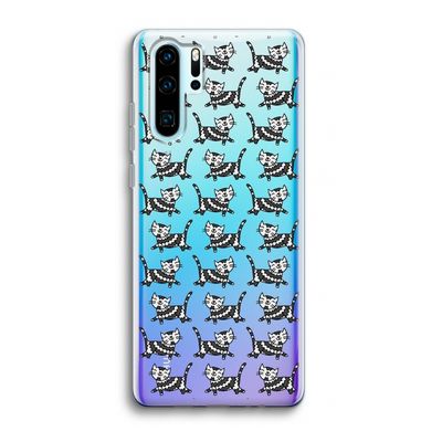 Zwarte poes: Huawei P30 Pro Transparant Hoesje