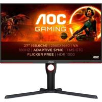 PC-scherm - AOC - Q27G3XMN - 27 QHD - MiniLED - 180Hz - 1ms - In hoogte verstelbaar - 2 HDMI 1 DP - Adaptive Sync - Zwart