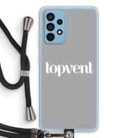 Topvent Grijs Wit: Samsung Galaxy A52 Transparant Hoesje met koord