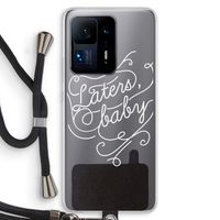 Laters, baby: Xiaomi Mi Mix 4 Transparant Hoesje met koord