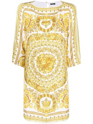 Versace blouse à imprimé Barocco - Blanc