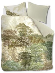 Beddinghouse Dekbedovertrek Arcadia Green-1-persoons (140 x 200/220 cm)