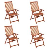 Tuinstoelen inklapbaar 4 st massief acaciahout