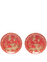 GINORI 1735 assiettes Oriente Italiano en porcelaine (lot de deux) - Rouge - thumbnail