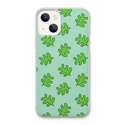 Groene blaadjes: iPhone 13 Transparant Hoesje