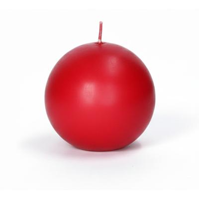 Trend Candles Bolkaars glad - rood - 8 cm - 25 branduren - ronde kaarsen Trend Candles Bolkaars glad - rood - 8 cm - 25 branduren - ronde kaarsen