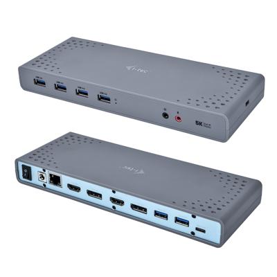 i-tec CADUAL4KDOCK laptop dock & poortreplicator Bedraad USB 3.2 Gen 1 (3.1 Gen 1) Type-C Zwart, Turkoois