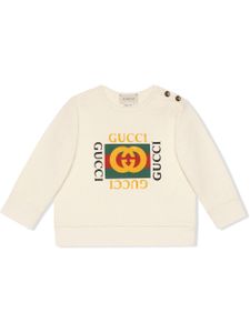 Gucci Kids sweat à logo - Blanc