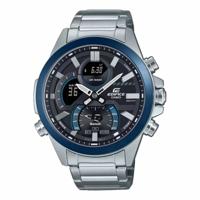 Casio ECB-30DB-1AEF Zwart Zilverkleurig Heren horloge