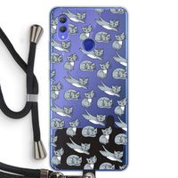 Poezen: Honor Note 10 Transparant Hoesje met koord