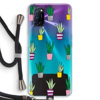 Sanseveria: Oppo A52 Transparant Hoesje met koord