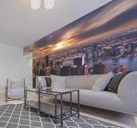 Fotobehang steden New York city in de morgen
