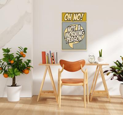 Ik ben geen ochtendmens canvas