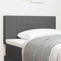 LED Hoofdbord met LED -striplichten Lichtgrijs 80 cm Stof