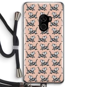 Zwarte poes: Xiaomi Mi Mix 2 Transparant Hoesje met koord
