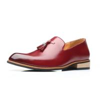 Puntige Britse mannen jurk schoenen zachte rubber enige schoenen Trouwschoenen grootte: 43 (bruin)