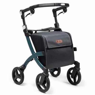 Rollz Flex 2 rollator classic (7,4 kg) | Rollator met grote boodschappentas | Jungle Green | Lichtgewicht rollator | 3010RF0014