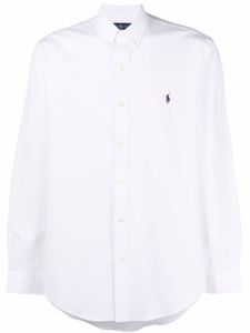 Polo Ralph Lauren chemise à motif Polo Pony brodé - Blanc