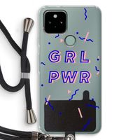 GRL PWR: Pixel 5 Transparant Hoesje met koord