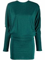 Alexandre Vauthier robe en maille métallisée - Vert