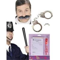 Politie accessoires - verkleedset - voor volwassenen - Carnaval agent verkleedaccessoires
