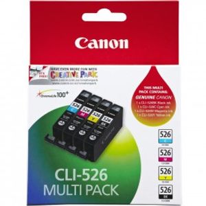 Canon CLI-526 C/M/Y/BK inktcartridge 4 stuk(s) Origineel Normaal rendement Zwart, Cyaan, Geel, Magenta