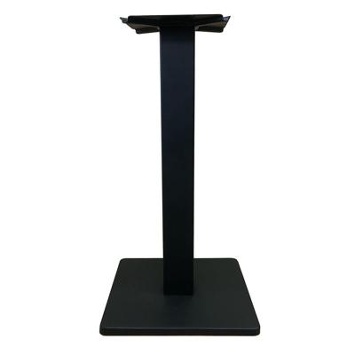 Stalen bistro tafelpoot zwart vierkant koker 8 bij 8 cm en hoogte 71 cm