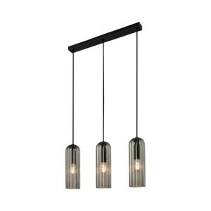 Nordlux 3-lichts hanglampMiella zwart met smoke glas - 2412533047