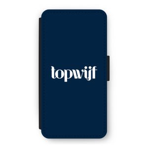 Topwijf Navy: iPhone 12 Flip Hoesje
