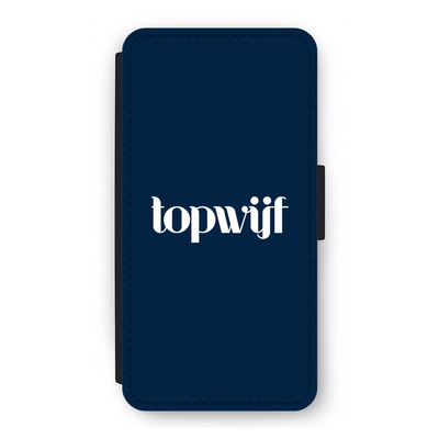 Topwijf Navy: iPhone 12 Flip Hoesje