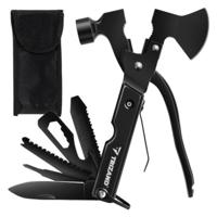 Trizand Outdoor Multitool - multifunctioneel - zwart - RVS - 17 functies - 17 cm Trizand Outdoor Multitool - multifunctioneel - zwart - RVS - 17 functies - 17 cm
