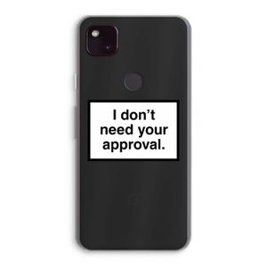 Don't need approval: Google Pixel 4a 5G Transparant Hoesje