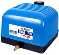 Aquaforte V-20 Luchtpomp - 1200L/h Capaciteit, 15W, Duurzaam Aluminium voor Gezonde Vijvers