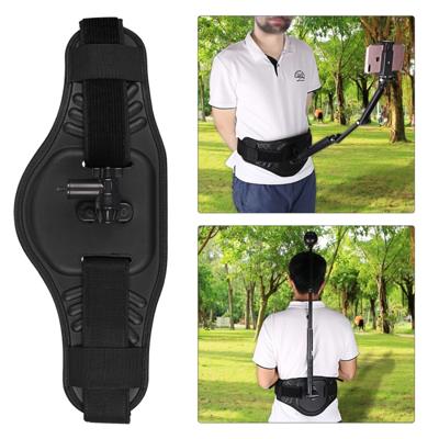 Mount taille riem met Adapter & schroef voor GoPro HERO7/6 /5 /5 sessie /4 sessie /4 /3+/3 /2 /1 Fusion Xiaoyi en andere actie camera's (GP448)(Bla