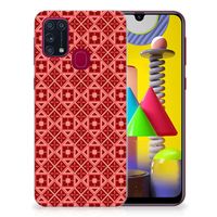 Samsung Galaxy M31 TPU bumper Batik Rood