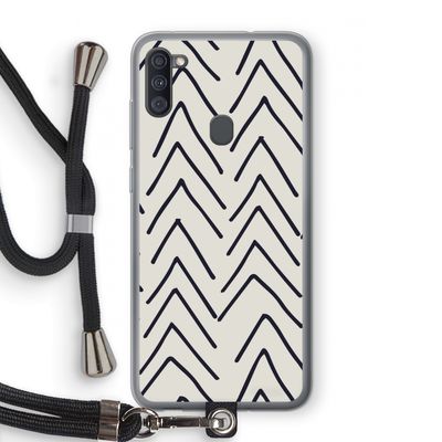 Marrakech Arrows: Samsung Galaxy A11 Transparant Hoesje met koord